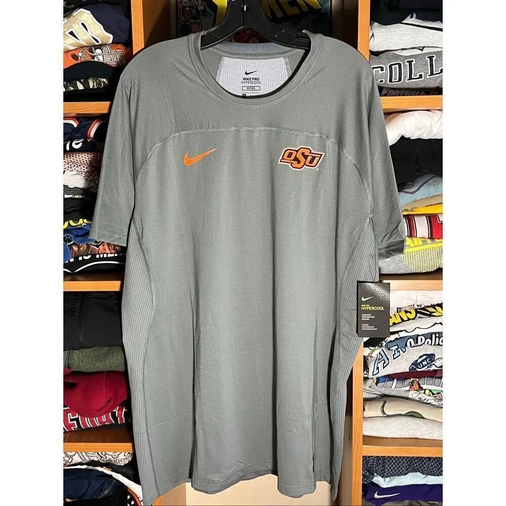 NWT Nike Pro Combat Hypercool OSU Oklahoma Cowboys University Shirt